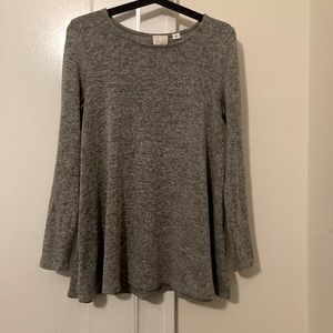 Anthropologie Postmark Grey Swing Top
